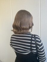 ガリカ 横浜(Gallica) オリーブグレージュカラー/ハイトーン×ミディアムヘア