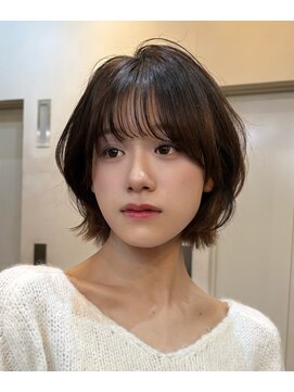 ベル 銀座並木通り店(Belle) 透明感ブラウンのゆるふわボブ♪