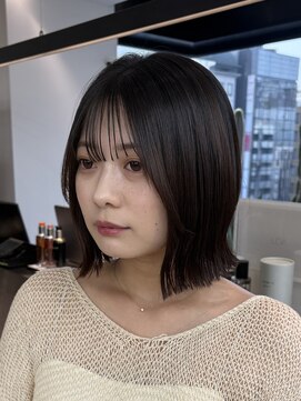 ロンドシエル 横浜(Lond ciel) オリーブグレー/ボブ/顔周り/小顔/レイヤー/髪質改善/縮毛矯正
