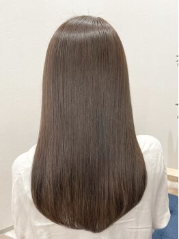 ヴェール(Veil)の写真/【ダメージレスで透明感＆ツヤ】白髪染めでも艶のあるカラーで可愛くいつまでもキレイなカラーを♪