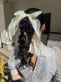 アーサス ヘアー デザイン 新潟早通店(Ursus hair Design)&nbsp;結婚式お呼ばれヘアセット(ポニーテールアレンジ)