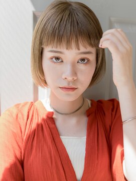 ブロック ふじみ野店(BLOC) 内巻きボブ/ナチュラルブラウン/艶感髪質改善カラー