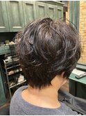 ショートパーマ/ショートヘア/30代/40代/50代/ナチュラルパーマ