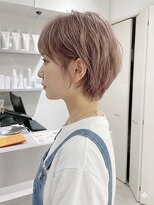 ピークス 千葉店(Peaks)&nbsp;ミルクティーブロンド/ワンホンレイヤー/韓国巻き/顔周りカット