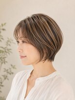 トリコバイフェイス (Trico by FACE)&nbsp;ショートカット/ショートボブ/白髪ぼかし/   30代/40代/50代