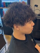 MEN'S soleil 大宮さいたま新都心【メンズソレイユ】MEN'Sパーマ/MEN'Sカット/メンズ&nbsp;ニュアンスウルフ スペインカール さいたま新都心