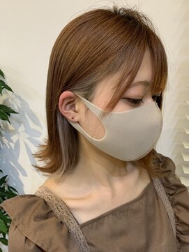 ラ メール ヘア デザイン(La mer HAIR DESIGN) インナーカラー/切りっぱなしボブ