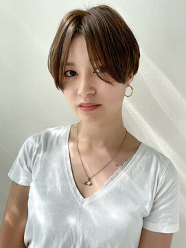 トータルビューティーハウス フラップ ミチ 野田店(total beauty house flap MICHI) 【flap MICHI島田和也】前下がり丸みショート