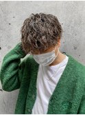 無造作マッシュスパイラルパーマツーブロック刈り上げ大阪心斎橋