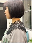 切りっぱなしボブ ぱつっとボブ あごラインボブ
