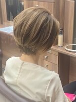 ユキオ オブ ヘアー(YUKIO of Hair) 20代30代大人可愛い小顔ショートボブ前下がりショートハイライト