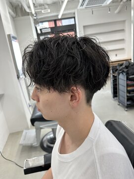 ロンド ローガン 名駅(Lond LOGAN) 大人質感波巻きパーマ　メンズカット　名古屋　眉毛