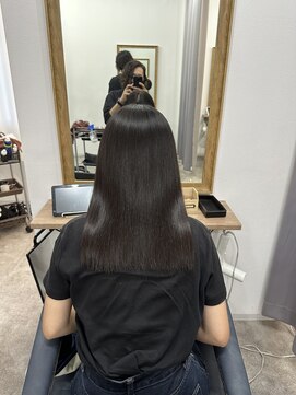 ミント 鳳(Mint.) 20代30代40代髪質改善カラーアッシュベージュ艶感ストレート