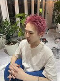 ピンクベージュスパイキー