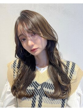 ロンドルーチェ 心斎橋(Lond luce) 大人ガーリー×ミディアムレイヤーカット【心斎橋/髪質改善】