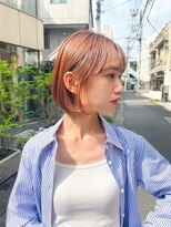 アンバー 池袋(amber)&nbsp;切りっぱなしボブ/美髪/ピンクブラウン[池袋駅]