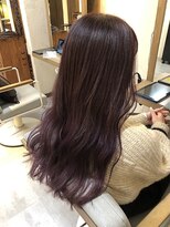ヘアリゾート粋 ウナム 新宿東口店(enam)&nbsp;バイオレットグレージュ/ロング
