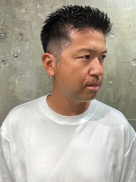 アルフレッド 瑞穂店(alfRed) 刈り上げ　黒髪　ベリーショート　フェードカット　30代40代