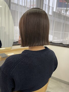 ヌーヴェル(nouvelle) ミニボブ×ブラウンカラー