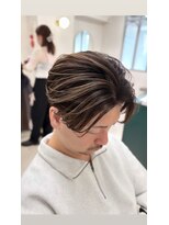 （星野）ブリーチなしメンズバレイヤージュカラー