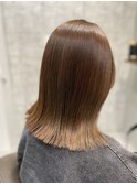 ツヤ感ベージュカラー × 韓国髪管理トリートメント