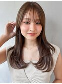 デジタルパーマチェリーブラウン艶感うる艶髪大人可愛い美髪