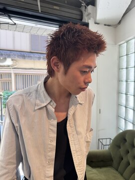 カウチ(Kauti) オレンジカラー!メンズスパイキーショート!