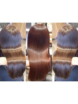 一人ひとりに合わせた薬剤選定で潤いと柔らかさを兼ね備えた自然な仕上がりに【北千住/縮毛矯正/髪質改善】