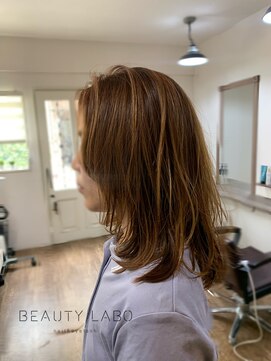 ビューティーラボ 関学前店(Beauty Labo) 内巻きミディアムレイヤー