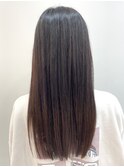 ナチュラルブラウンカラー/シルキーストレート