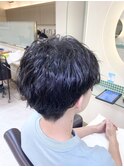 メンズ波巻きスパイラルパーマ　10代20代30代40代　土浦