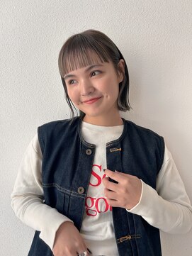 ガーランド (Garland) ☆切りっぱなしヘア/暖色カラー/ワイドバング/原宿神宮前