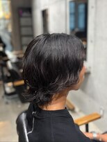 ブルニール 心斎橋(BLEUNIR)&nbsp;メンズボブウルフスパイラルパーマメンズメディアム