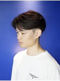 10代20代メンズカットセンターパートニュアンスパーマ