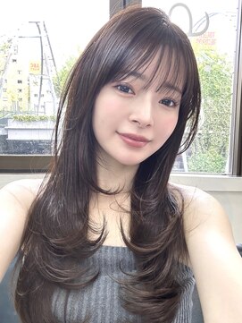 ヴェイン 渋谷(vain) レイヤーカット透明感カラー髪質改善