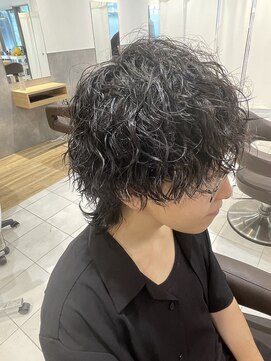 アース 錦糸町店(HAIR&MAKE EARTH) ~ レディースウルフ × スパイラルパーマ ~