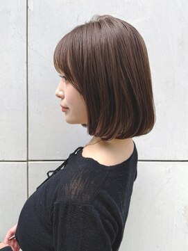 トルネード(TORNADO) 大人ボブ内巻き前髪あり丸顔ひし形ショコラブラウンK20251016