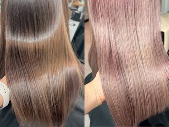ルスリー 横浜店(Lsurii)の写真/<本気の髪質改善>見せかけじゃない”純度100%美容トリートメント”で艶感UP［横浜駅/縮毛矯正/白髪染め］