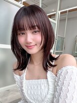 アフロート エル 錦糸町(AFLOAT L) 30代40代の明るい白髪染めで垢抜ける結べるレイヤーボブ