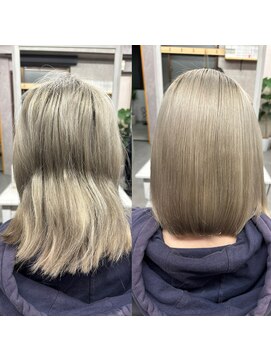 ウル バイ ドット(ulu by dot.) 【かがみ】ブリーチ毛縮毛矯正/髪質改善トリートメント［町田駅