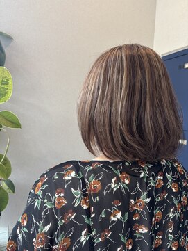 ふんわり大人ボブ