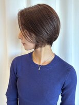 ヘアメイク ミチ 富田店(HAIRMAKE MICHI)&nbsp;【MICHI 富田店 古作蓮】ショートボブ 艶髪 白髪ぼかしカラー