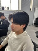 センターパート/ニュアンスパーマ/毛流れヘア/フェザーパーマ