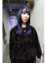 グロウ 渋谷(grow)&nbsp;layer cut × ネイビー