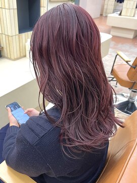 パークレーン アイス イヴェン アネックス(PARK LANE ICI yeven.anx) 春の◎ブリーチなしダブルカラー！ピンクベージュ×くびれ YUKI