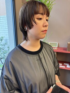 フェンヘアーアイス 中目黒(Fen.hair ici) 大人マッシュレイヤーワイドバング×小顔カットボブ