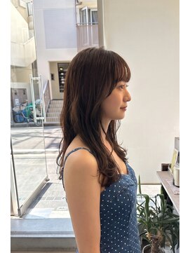 トレ(tre.) 艶感ウェーブレイヤーロング