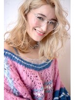 blond lady medium