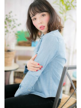 ヘアアンドビューティー ミック(Hair & Beauty miq) 外ハネガーリーミディa(miq阿佐ヶ谷)