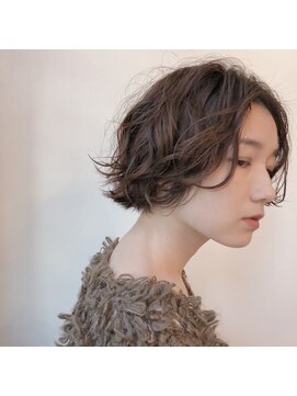 マッシュ 北堀江(MASHU) やわらかい質感の大人ボブ サエキ